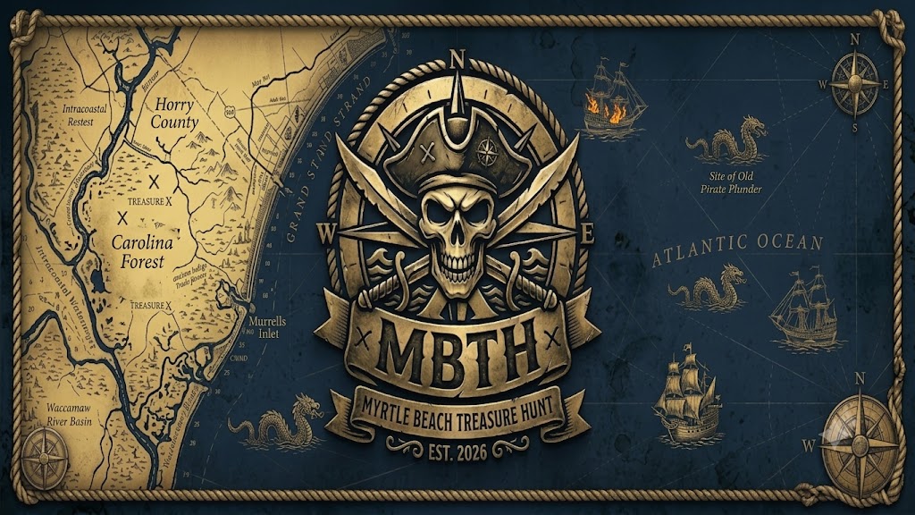 Myrtle Beach Treasure Hunt Map Banner